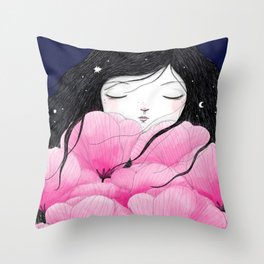 Night falls Throw Pillow