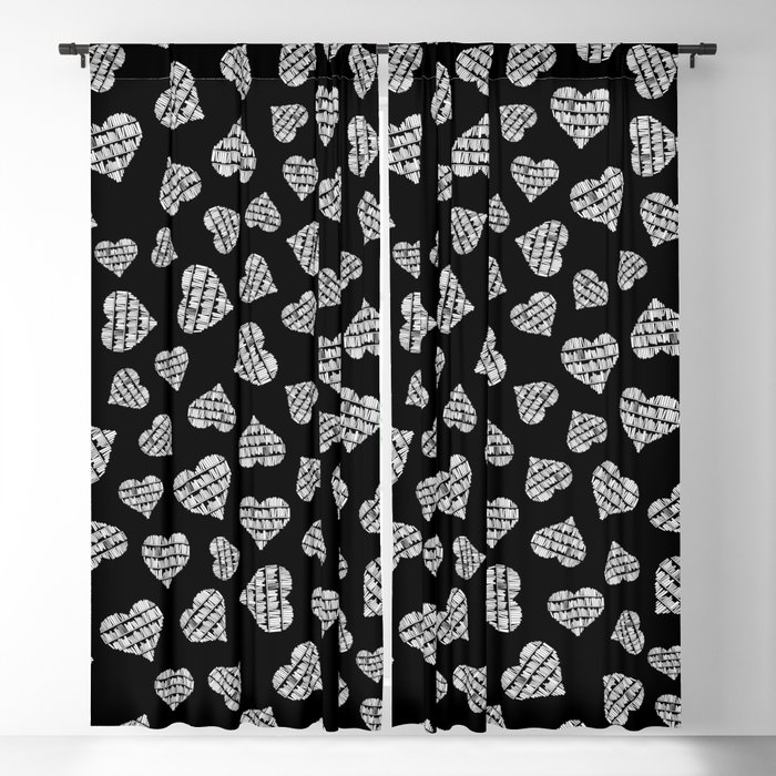 Book Lover Heart Pattern II Blackout Curtain