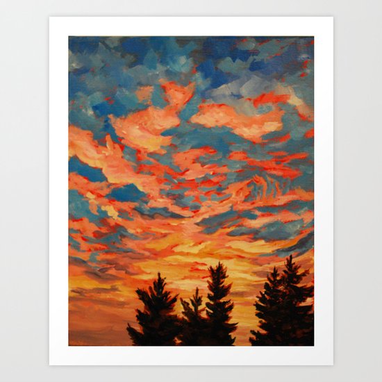 Fire Sky Art Print