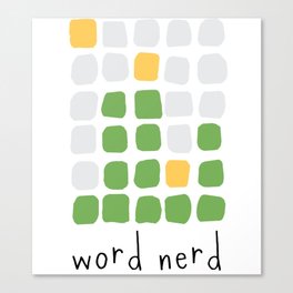 Word Nerd Canvas Print