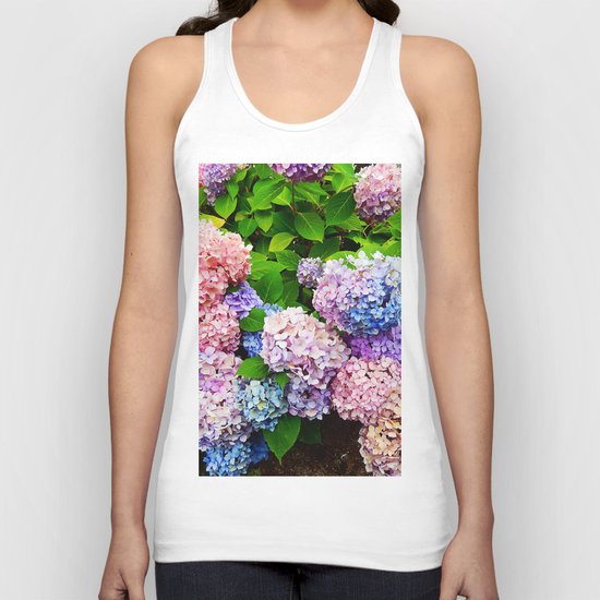 Rainbow of Flowers Unisex Tank Top