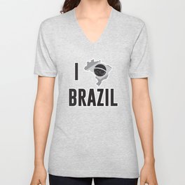 Brazil V Neck T Shirt