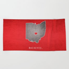 Basketball Beach Towels Society6 Ohio State Buckeyes Beach Towel