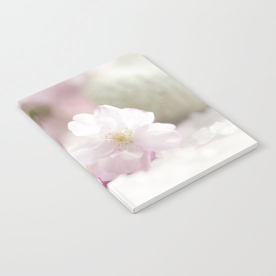 Delicate and fliligrane flowering of the almond tree Notebook