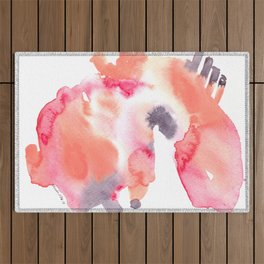 2  | Color Flow | 190531 Watercolor Abstract Painting | Outdoor Rug