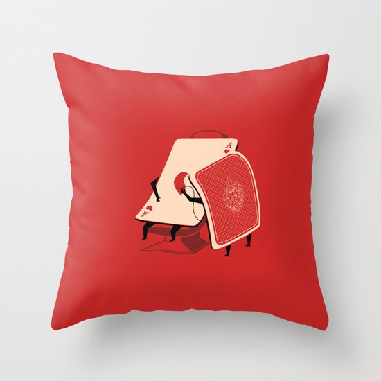 the Brave of Hearts Throw Pillow