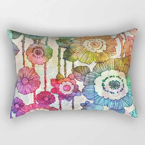 Hanging Flower Garland #2 Rectangular Pillow