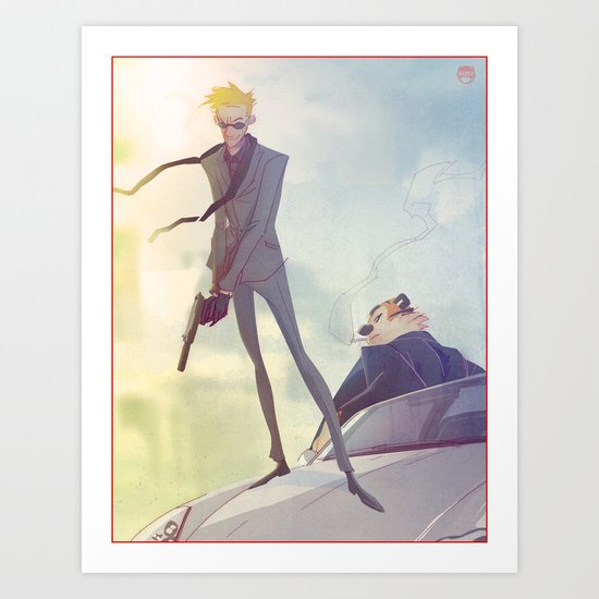 Agent Calvin and Hobbes Art Print