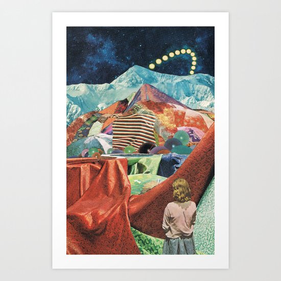 THE MELTING WALL (2015) Art Print