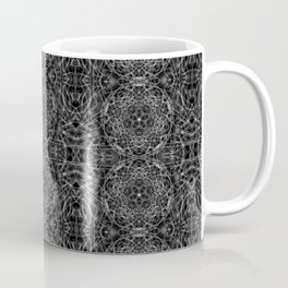 Liquid Light Series 23 ~ Grey Abstract Fractal Pattern Mug