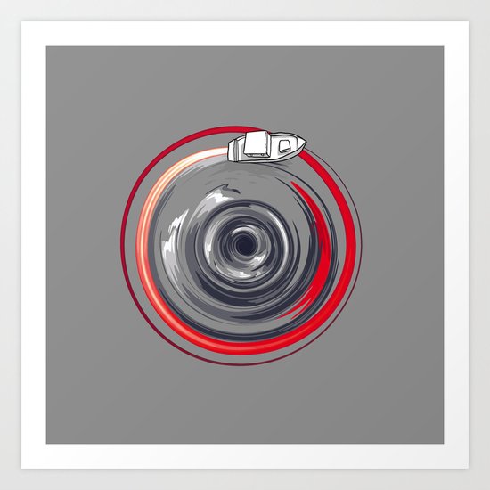 Ocean vortex Art Print