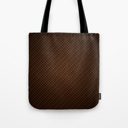 Brown Color Geometric Square Design  Tote Bag
