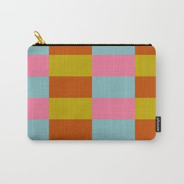 Checkerboard Retro Multicolor Carry-All Pouch