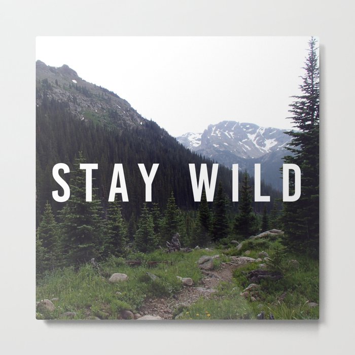 Stay Wild Metal Print