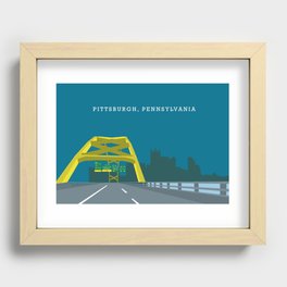 Pittsburgh Entrance Recessed Framed Print
