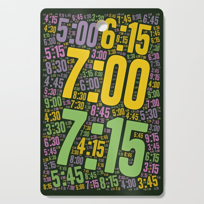 Pace run , number 030 Cutting Board