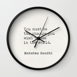 Gandhi qt Wall Clock