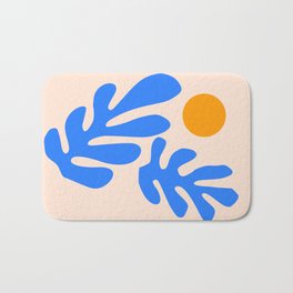 Henri Matisse - Leaves - Blue Bath Mat