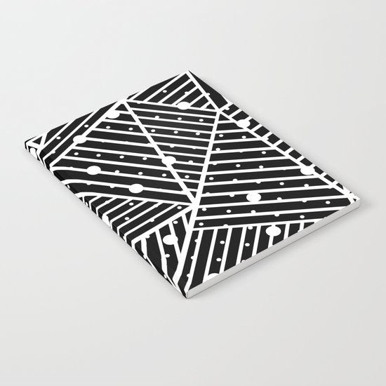 Abstraction Spots Close Up Black Notebook