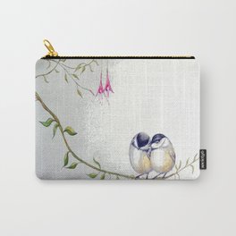 Two Chickadees Carry-All Pouch
