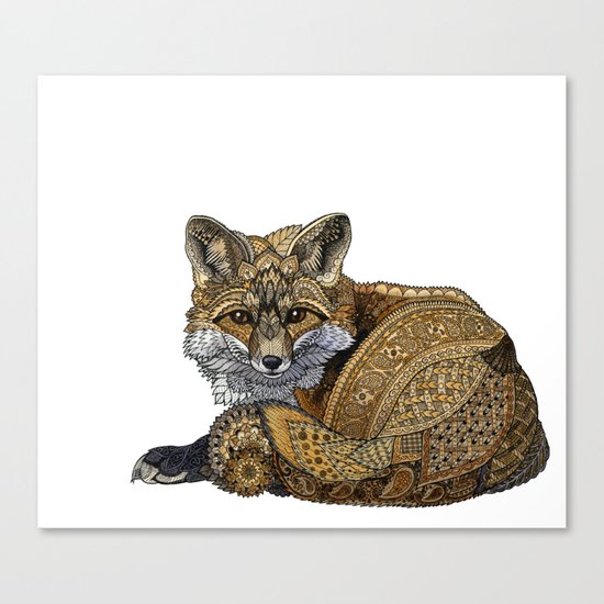 Fox Kit Canvas Print