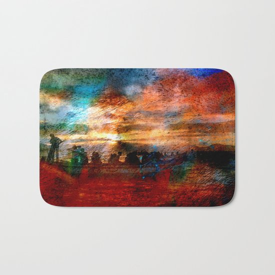 Abstract Landscape Bath Mat