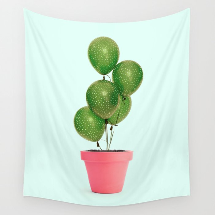 CACTUS BALLOON Wall Tapestry