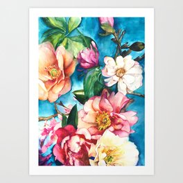 Tropical Floral I Art Print