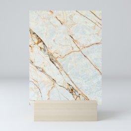 White Marble decor 3 Mini Art Print