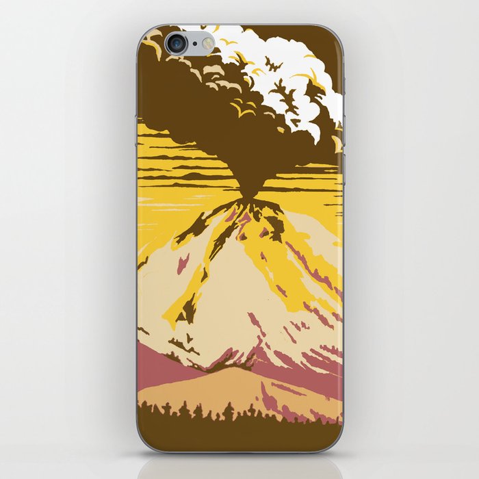 Vintage Lassen Volcanic National Park iPhone Skin