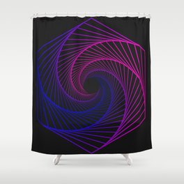 Hexagon of tranquility Shower Curtain