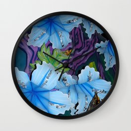 Carvival in Blue Wall Clock