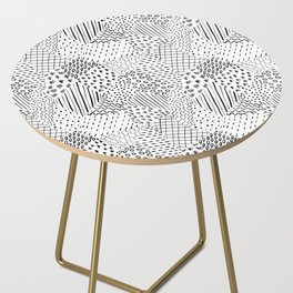 Abstract Sketch Side Table