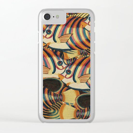 Crowd Fish 2 Clear iPhone Case