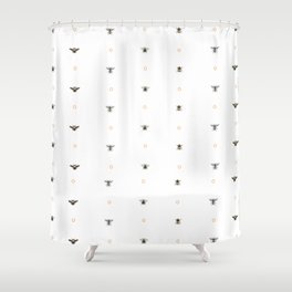 Bees on bees Shower Curtain