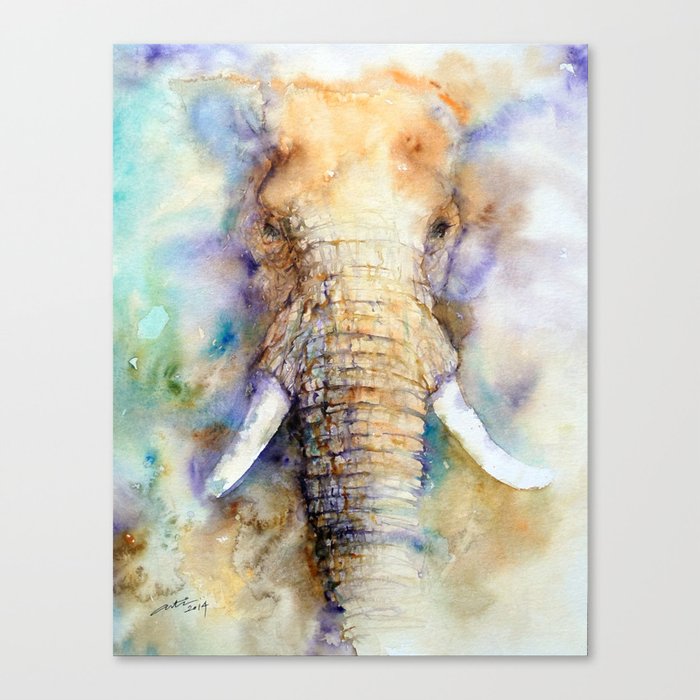 Dream Big Elephant Canvas Print