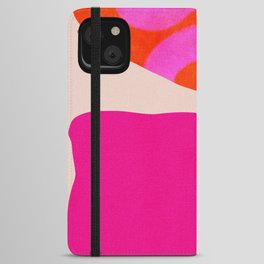 relations II -shapes minimal painting abstract iPhone Wallet Case