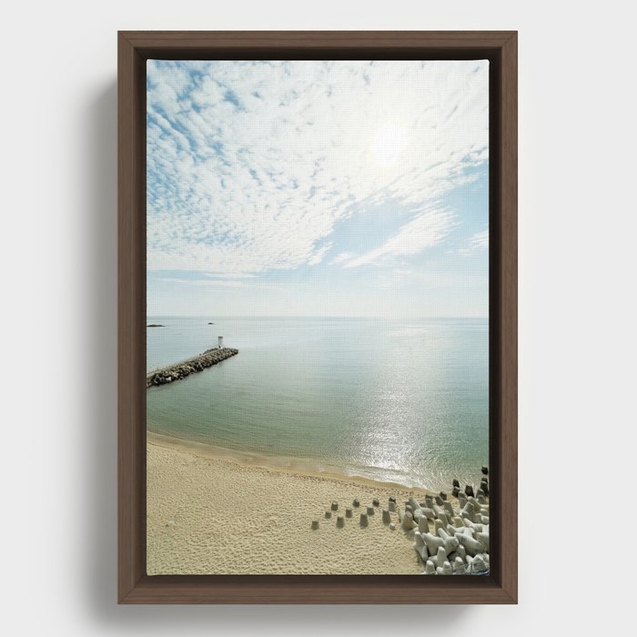 Beautiful Beach Framed Canvas