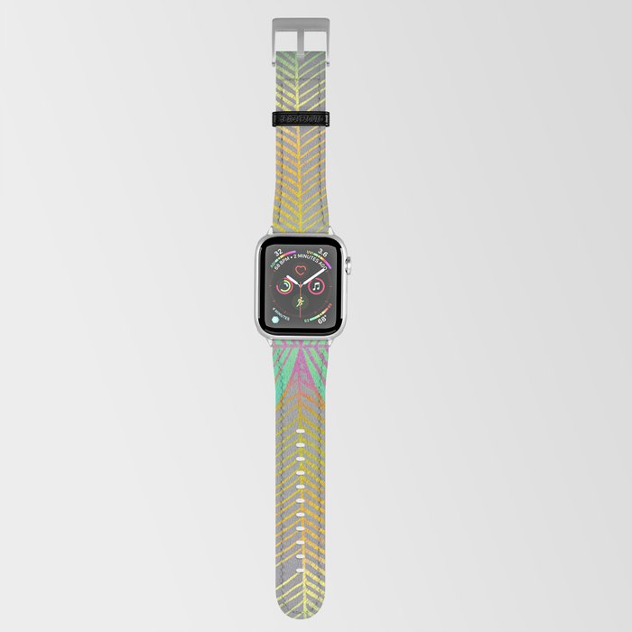 Peacock Color Tropical Peace Leaf Apple Watch Band