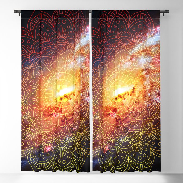 Cosmic mandala #1 Blackout Curtain