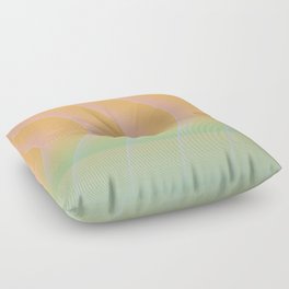 Abstraction_STREAM_CURVE_SMOOTH_VIBE_POP_ART_0711A Floor Pillow