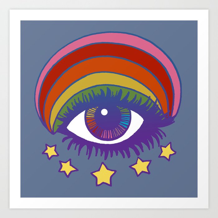Rainbow Eye Art Print