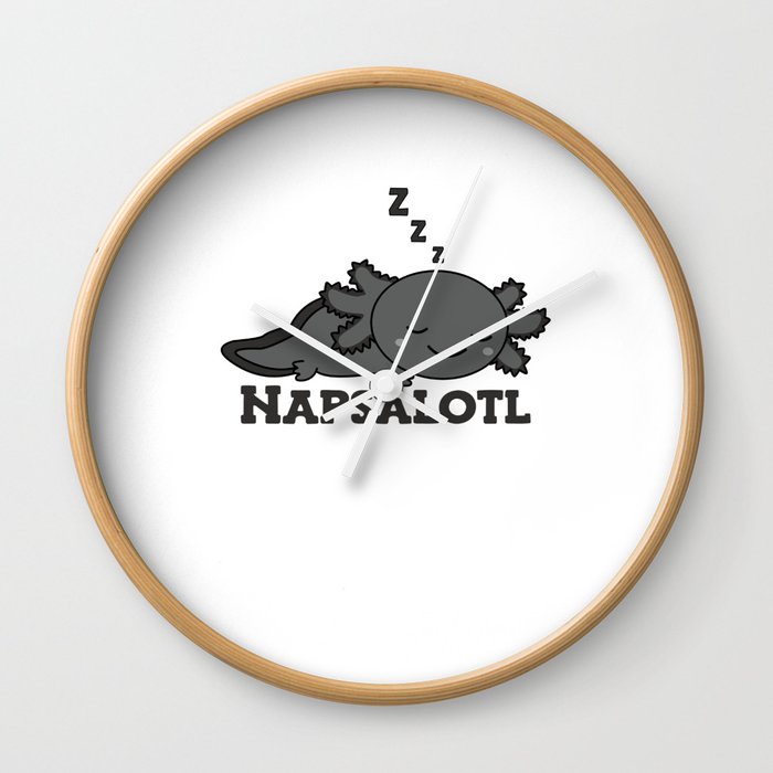 Napsalotl Axolotl Lovers Of Cute Animals Relax Wall Clock