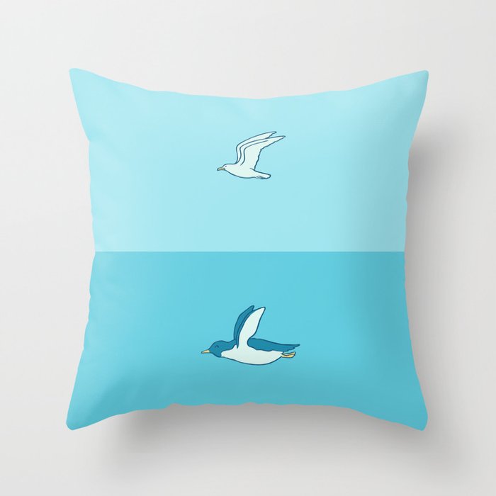 Fly in your own sky Throw Pillow