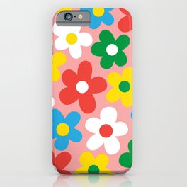 Flower Boom (Pink) iPhone Case