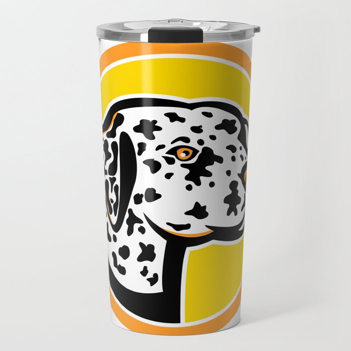 Dalmatian Dog Mascot Travel Mug