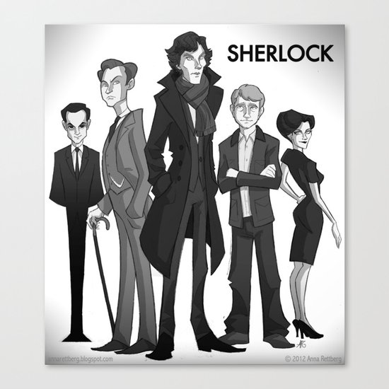 Sherlock Canvas Print