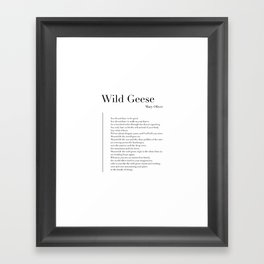 Wild Geese Framed Art Print