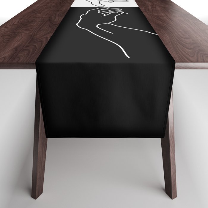 Hands of God and Adam- The creation of Adam Table Runner