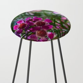Pink Wildflowers  Counter Stool
